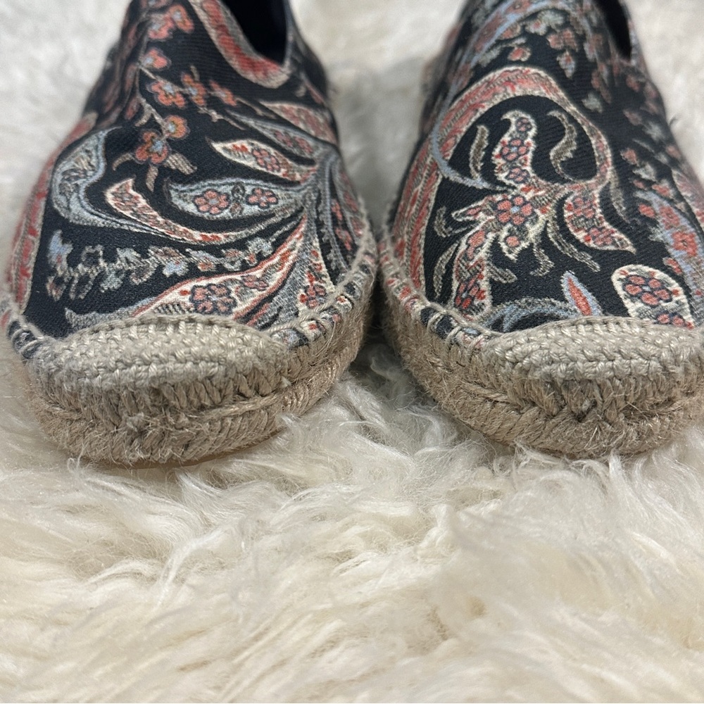 Isabel Marant Etoile Cana Paisley-Print Espadrille Flat EUC Size 39 - Picture 8 of 10